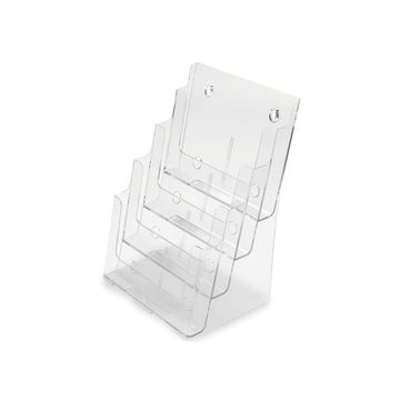 deflecto Porte-brochures, A5 portrait, 4 compartiments