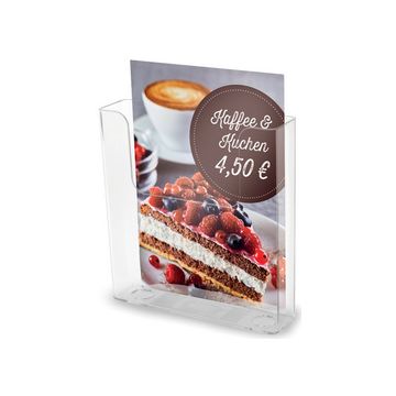 deflecto Porte-brochures, dos plat, A4 portrait, transparent