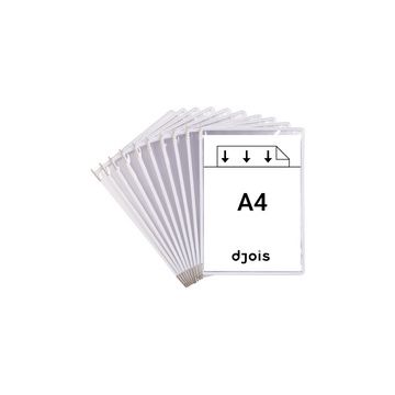 djois by tarifold Poche à pivot, A4, blanc x10
