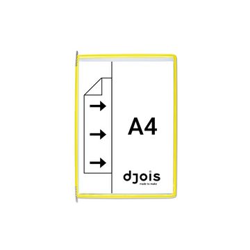 djois by tarifold Poche à pivot, A4, jaune x10