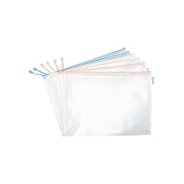 djois by tarifold Pochette à zip ZIPPER Pastel, A3, assorti x6