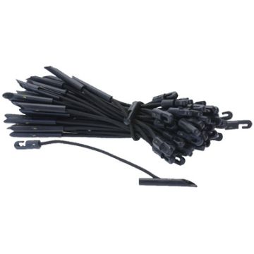 dm-folien Tendeur pour bâche, longueur: 300 mm, noir x10