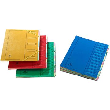 extendos Trieur à élastique série 223,12 compartiments,rouge