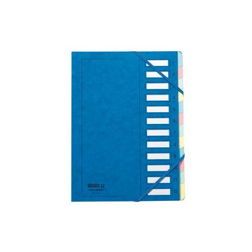 extendos Trieur à élastique série 237, 12 compartiments,bleu