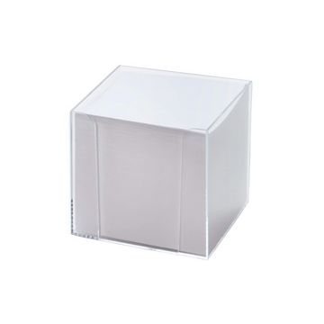 folia Bloc cube avec boîtier, plastique, transparent