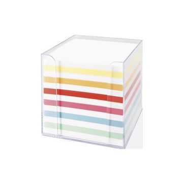 folia Bloc cube avec boîtier, plastique, transparent