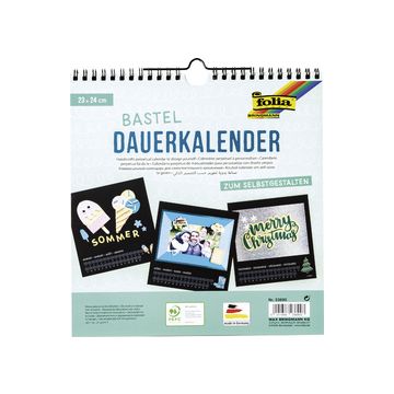 folia Calendrier mural créatif, 230 x 240 mm, noir