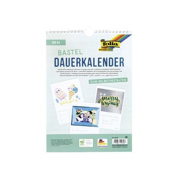 folia Calendrier mural créatif, A4, blanc