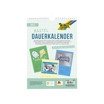 folia Calendrier mural créatif, A4, en couleur