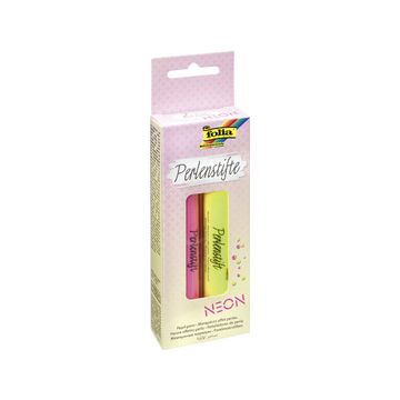 folia Marqueur effet perles "Fluo, 30 ml, kit de 2