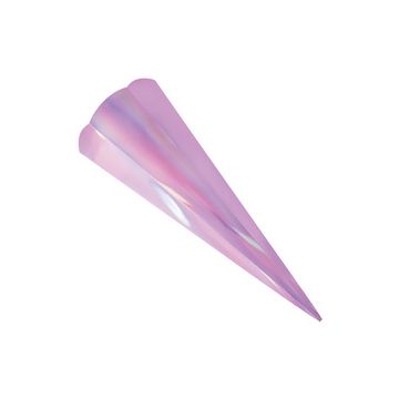 folia Metallic-Schultüten-Zuschnitt, 6-eckig, pink