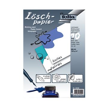 folia Papier buvard, A4, 120 g/m2, blanc