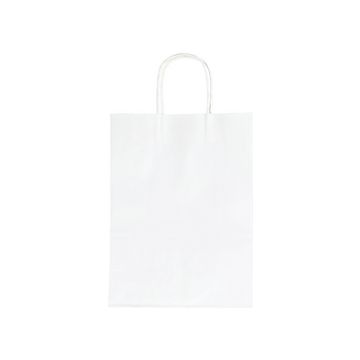 folia Sac en papier, 240 x 120 x 310 mm, blanc