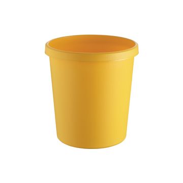 helit Corbeille à papier "the german", 18 litres, PE, jaune