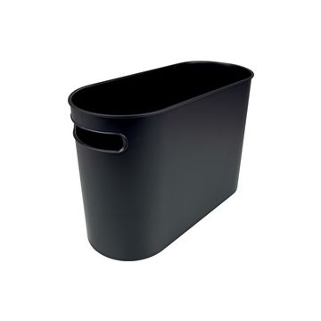 helit Corbeille à papier "the oval", 22 litres, PS, noir