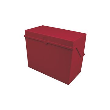 helit Petite boîte à fiches "the index" A5 paysage, rouge