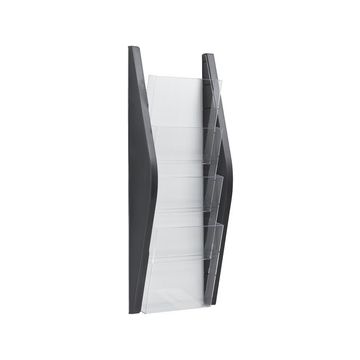 helit Porte-brochures mural "the arc", A5 portrait, noir helit Porte-brochures mural "the arc", A5 portrait, noir