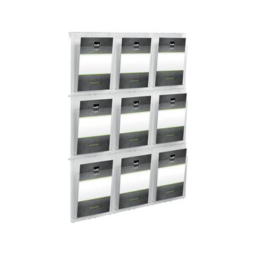 helit Porte-brochures mural "the placativ", transparent