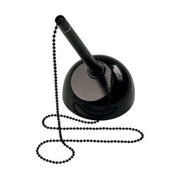 helit Porte-stylo "the heavy base", avec chaîne, noir