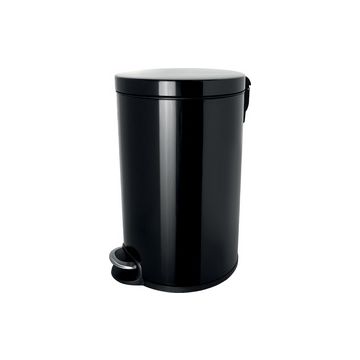 helit Poubelle à pédale "the silent", 20 litres, noir
