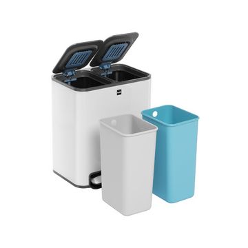 helit Poubelle de tri sélectif "the classy", 2 x 12 litres