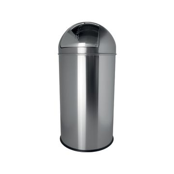 helit Poubelle en inox "the dome", 50 litres, argent
