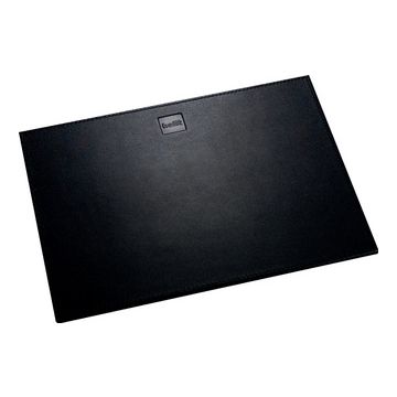 helit Tapis de souris "the leather pad", en cuir, noir