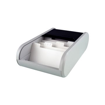 helit Visitenkartenbox "the personal", schwarz/lichtgrau