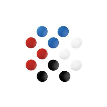 herlitz Aimants, rond, diamètre: 30 mm, assorti en couleur