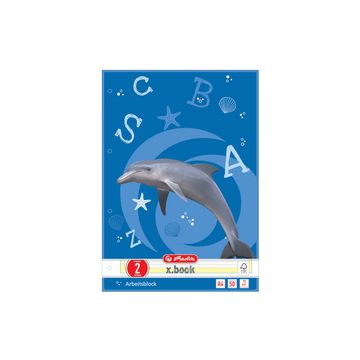 herlitz Arbeitsblock x.book, DIN A4, Lineatur 2