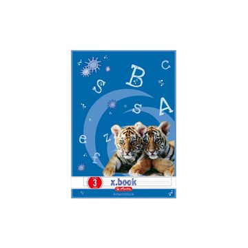 herlitz Arbeitsblock x.book, DIN A4, Lineatur 3