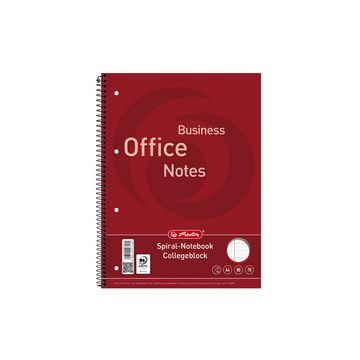 herlitz Bloc à spirale "Business Office Notes", A4, carrelé,