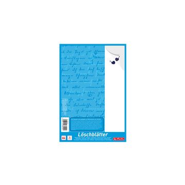 herlitz Bloc de papier buvard au format A4, 80 g/m2, blanc