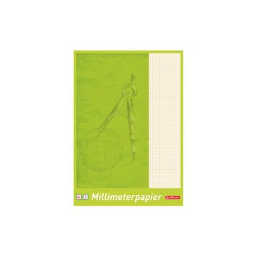 herlitz Bloc de papier millimétré A3, 80 g/m2, 20 feuilles