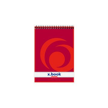 herlitz Bloc-notes à spirale x.book, A5, 50 feuilles