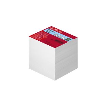 herlitz Bloc-notes cube, 90 x 90 mm, 80 g/m2, blanc