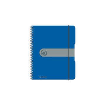 herlitz Cahier à spirales easy orga to go, A5, bleu