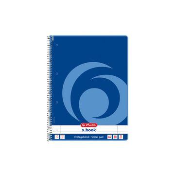 herlitz Cahier à spirales x.book, A4, 160 pages, ligné
