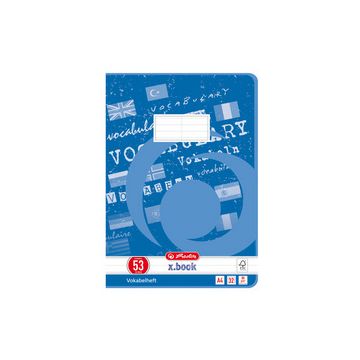 herlitz Cahier de vocabulaire x.book, A4, 2 colonnes,