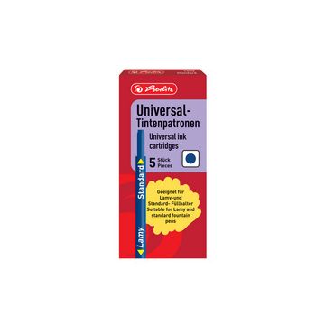 herlitz Cartouche d'encre grand volume, bleu roi, effaçable