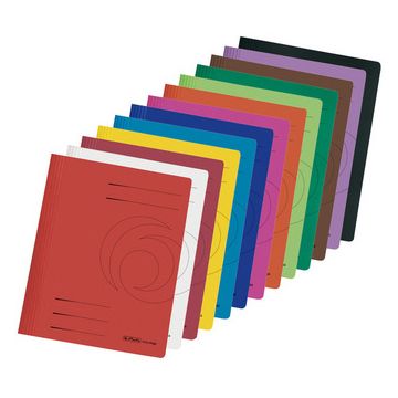 herlitz Chemise à lamelle easyorga, carte lustrée, bleu