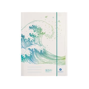 herlitz Chemise à rabats GREENline Vague, A4