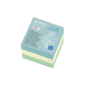 herlitz Cube bloc-notes GREENline, 75 x 75 mm