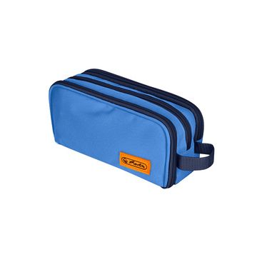 herlitz Doppel-Schlamper-Etui Neon Uni blue