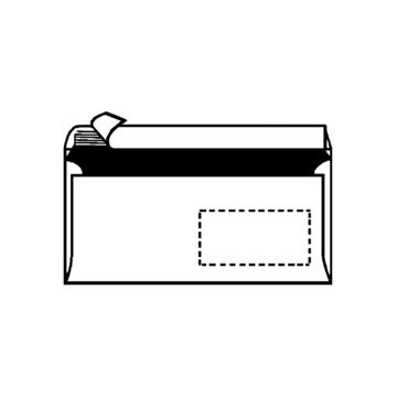herlitz Envellope, format long, sans fenêtre, blanc
