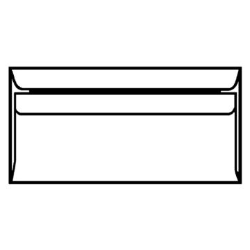 herlitz Enveloppe format long, sans fenêtre, blanc