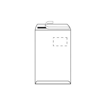 herlitz Enveloppe sac B4, auto-adhésif, sans fenêtre, blanc