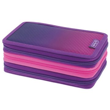 herlitz Etui scolaire TriCase "Dip Dye Pink", 31 pièces