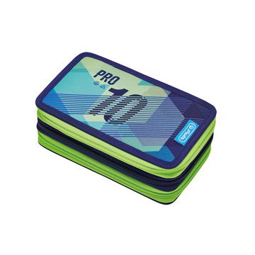 herlitz Etui scolaire triple "Green Goal", 31 pièces