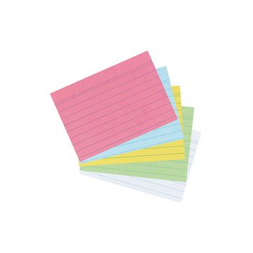 herlitz Fiches bristol, A6, ligné, vert